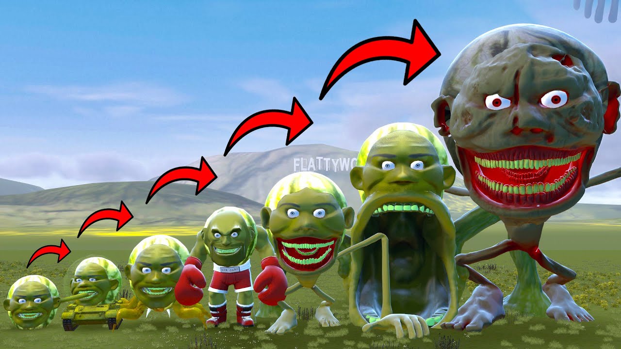 NEW EVOLUTION OF NEW LIN GANG MELON FAMILY!  - Garry's Mod