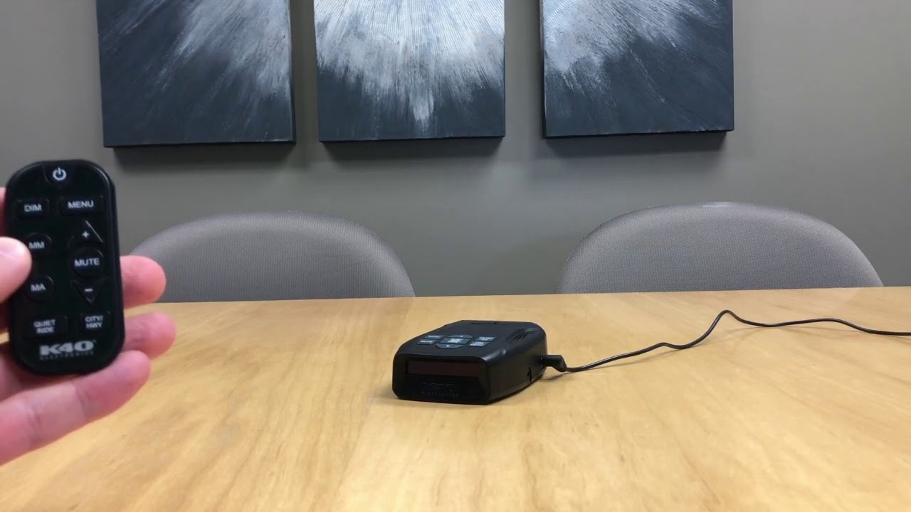 How To Use The K40 Electronics Portable Platinum100 Radar Detector With Wireless Control