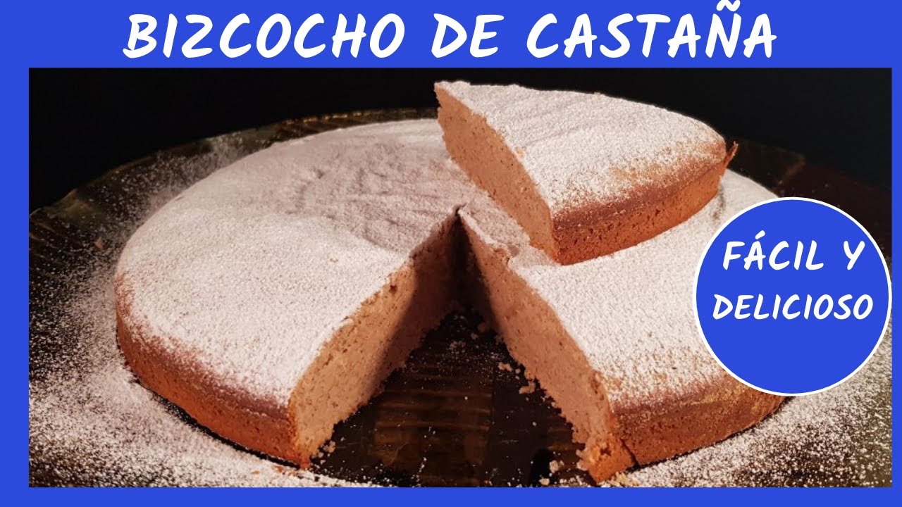 🌰 Bizcocho de castaña ¡receta fácil y sabrosa! 🥧