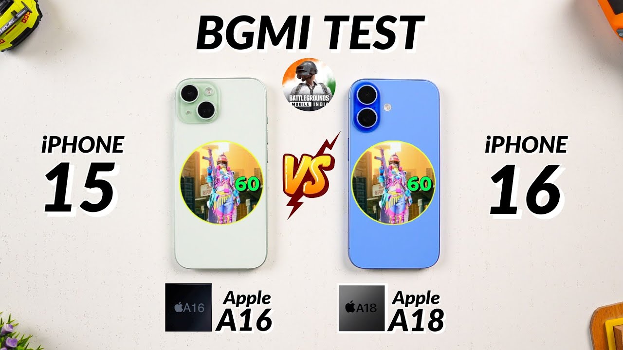 iPhone 16 vs iPhone 15 Bgmi Test | Heating & Battery Test | Shocking Result 😱