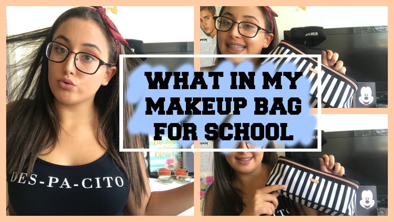 מה בתיק האיפור והטיפוח שלי לבית ספרMiss NB | What in my makeup bag for school l