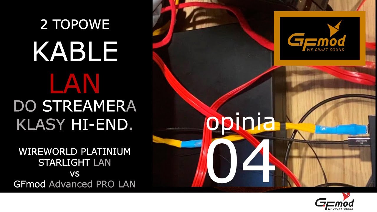 Jaki najlepszy kabel LAN do streamera? opinia o Wireworld , Synergistic Research, GFmod Pro LAN