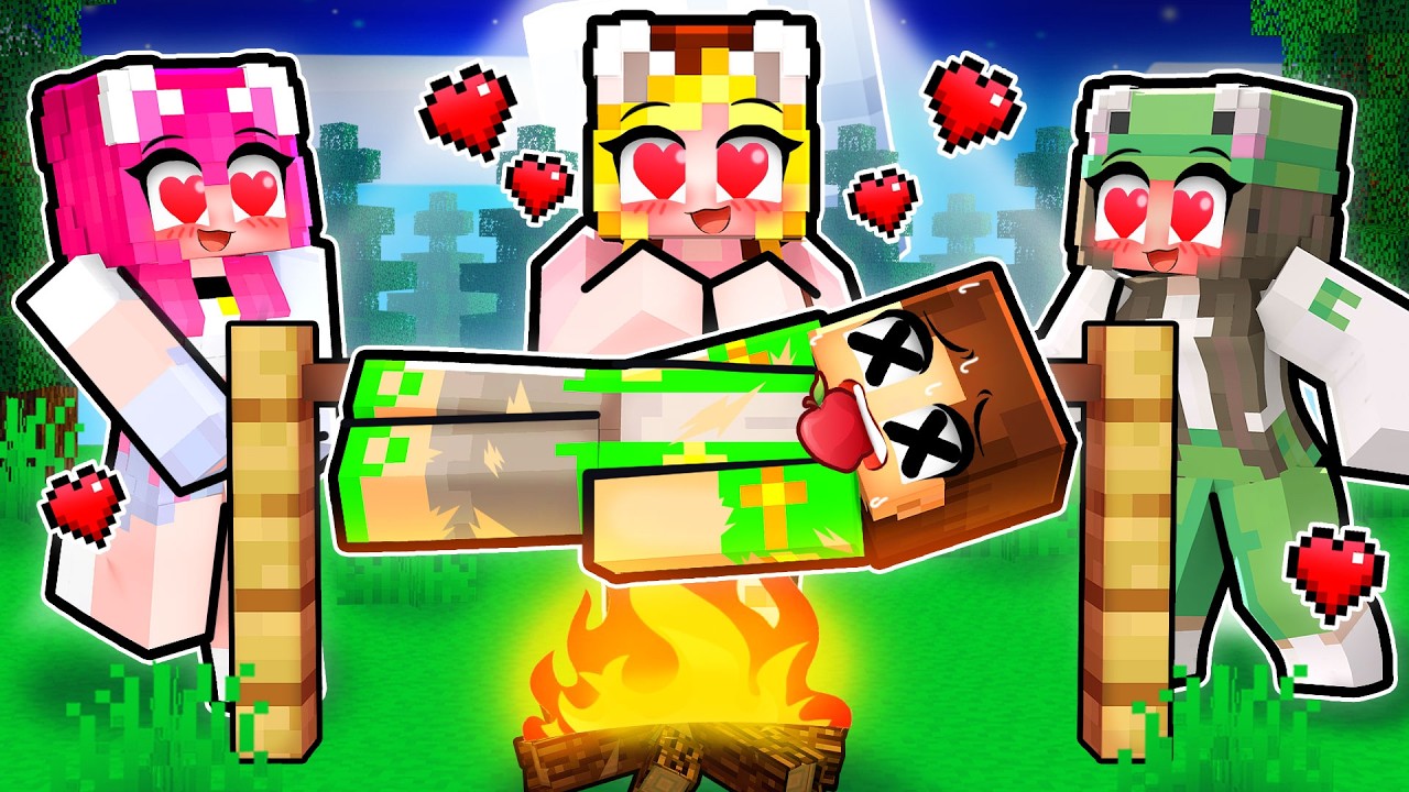 *BLOCAT* la CAMPING-ul Doar pentru FETE in Minecraft...