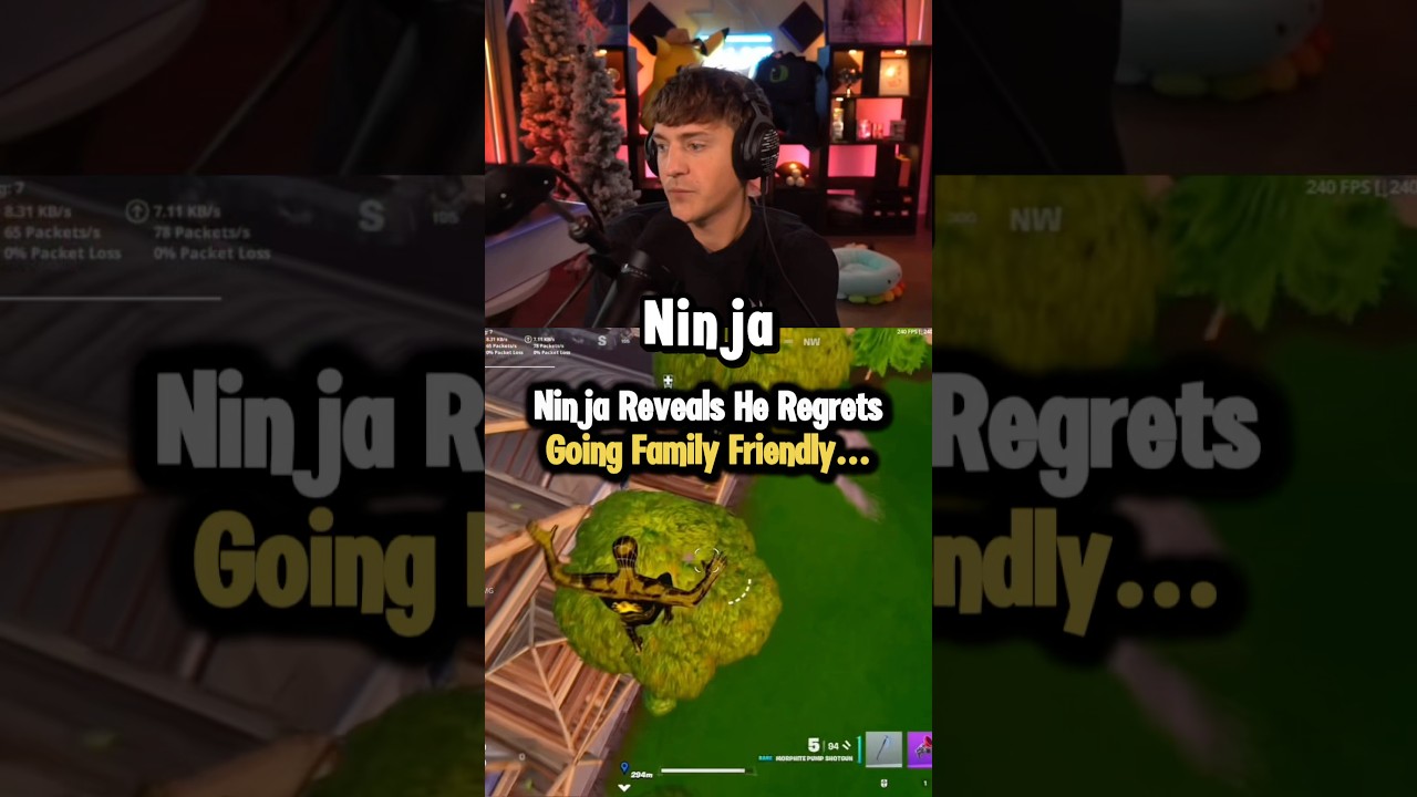 Ninja regrets ever doing this😳⁉️ #fortnite #fortniteclips #gaming #ninja #familyfriendly #regret