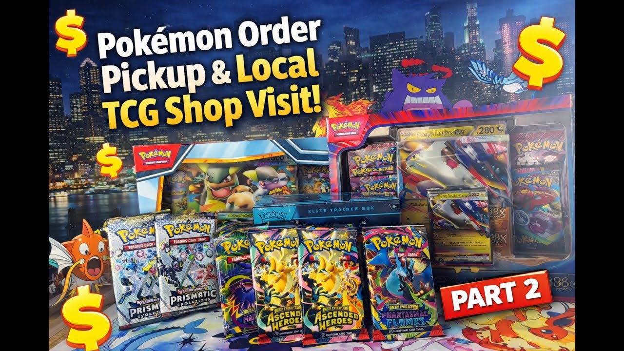 Ripping Pokémon Packs!! 📦 Local TCG Shop Pickup (Part 2)