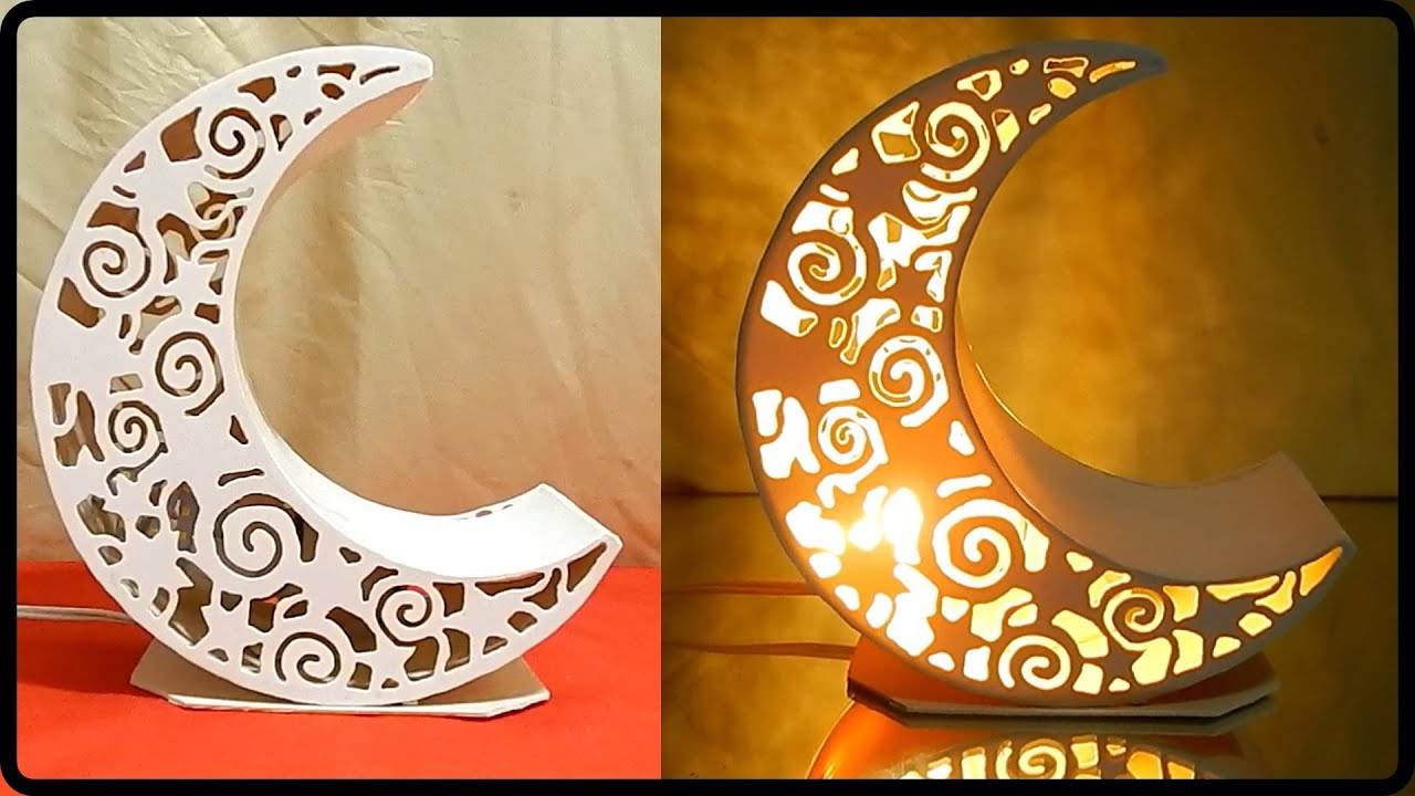 Aprenda fazer uma luminária de pvc lua