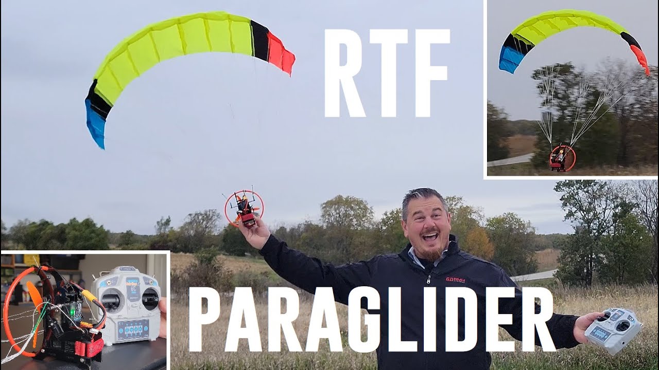 Wolfbush - RTF - RC Paraglider - PPG - Maiden Flight + Unbox