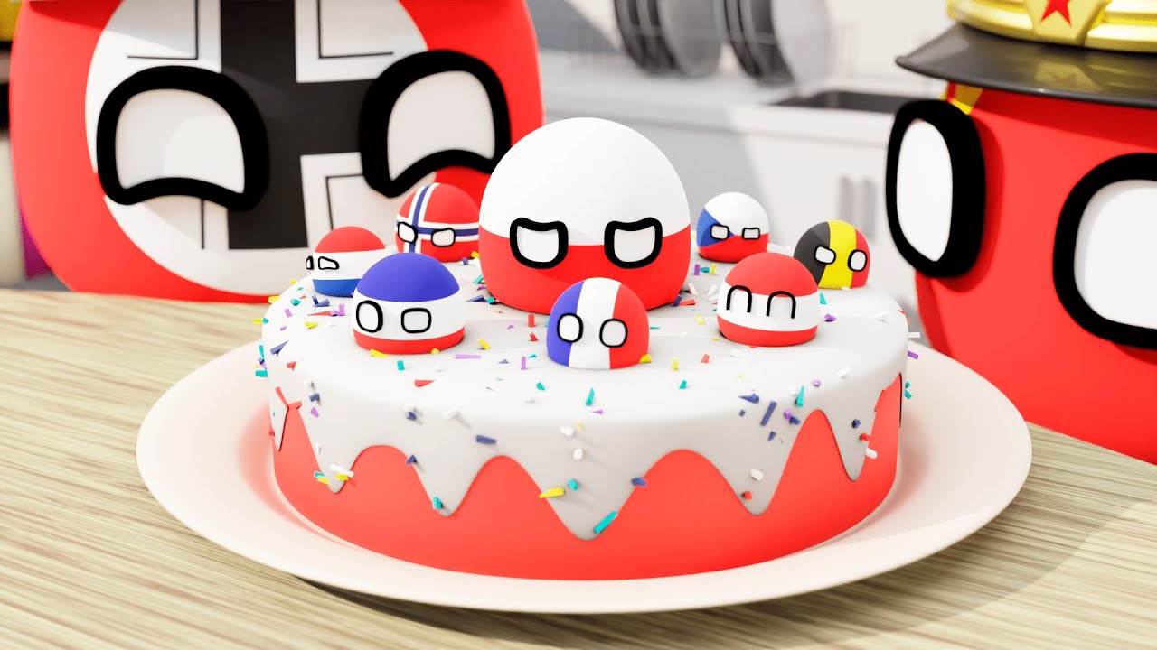 Как Приготовить Торт || 3D Countryballs
