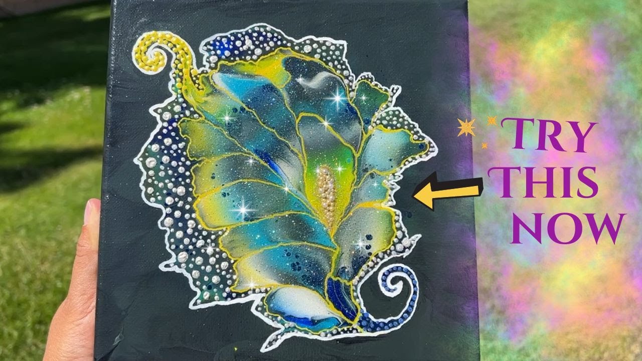 💕Stunning Effects! Secrets of Adding Texture and Depth! Fluid Textured Art #colourarte