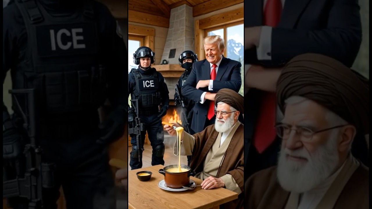 Trump & ICE raid Khamenei Fondue &ndash; Swiss Neutrality says NOPE 😂🇨🇭🧀#shorts #trump