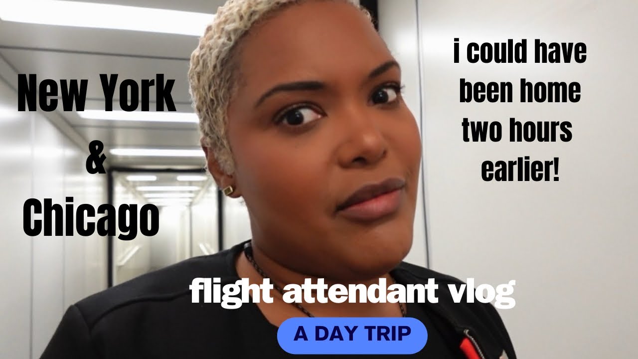 Flight Attendant Vlog: a day trip to New York & Chicago then I made a rookie mistake!