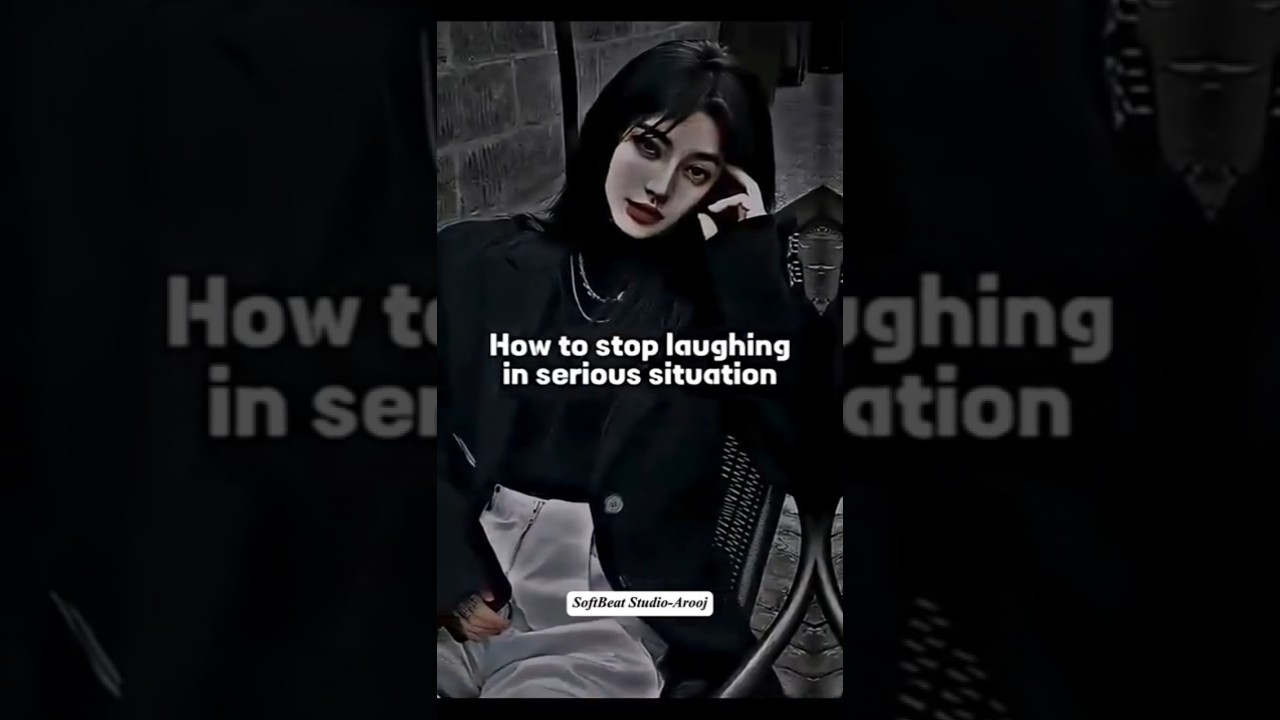 How to Stop Laughing in Serious Situations 😅... #trending#1million