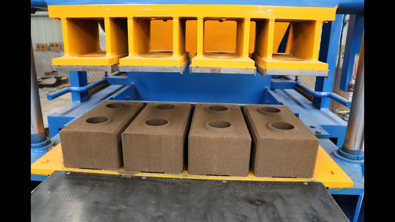 SYN4-5 Automatic hydraulic interlocking soil cement earth compressed block making machine