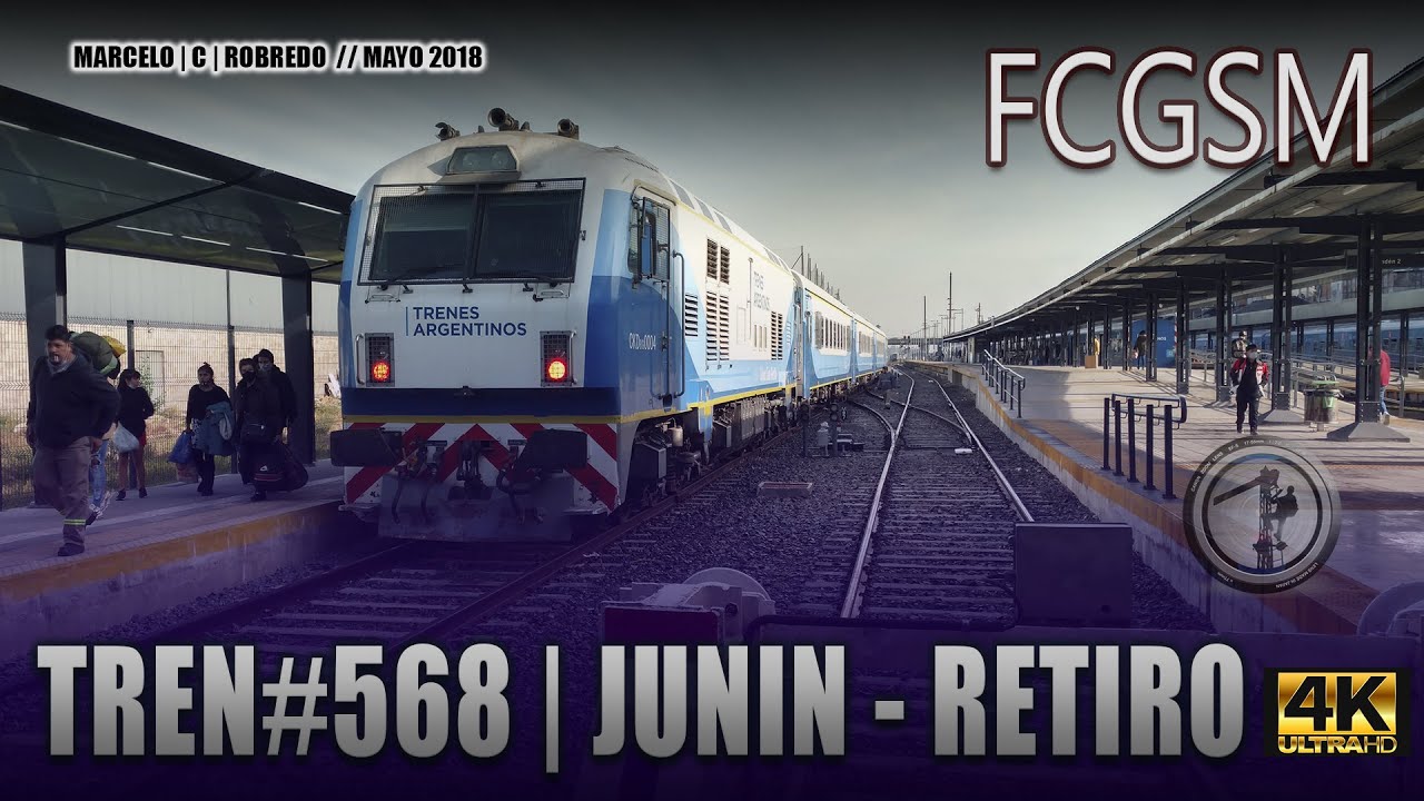 ARGENTINA | F.C.G.S.M. | JUNIN A RETIRO | TREN#568 | 2022 | TRENES ARGENTINOS [4K]