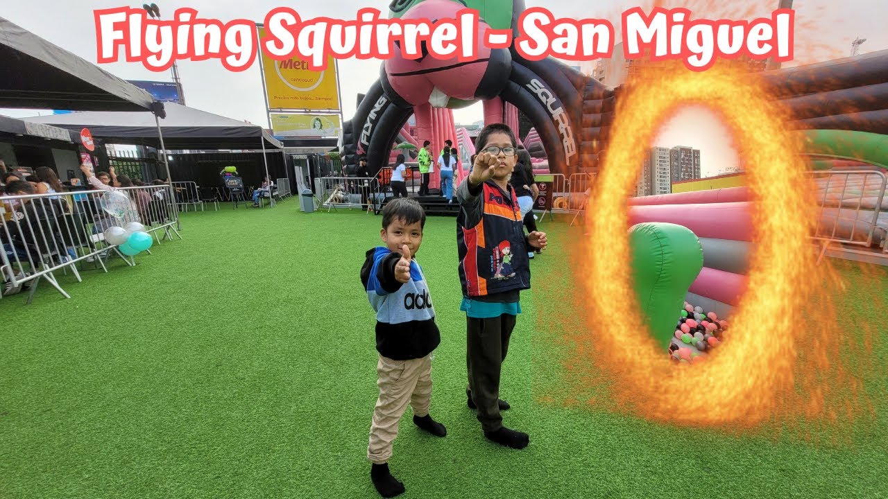 el FLYING SQUIRREL de San Miguel 👍 | Juegos Inflables