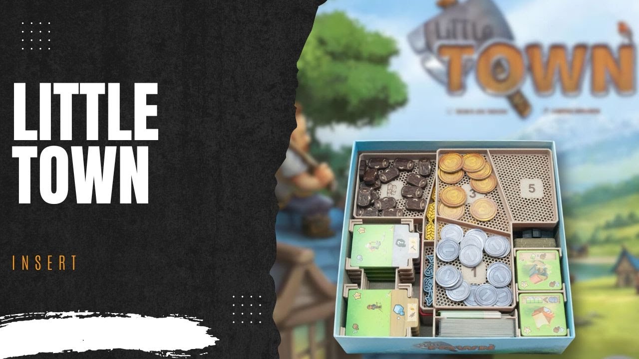 Little Town - board game insert (including expansion)