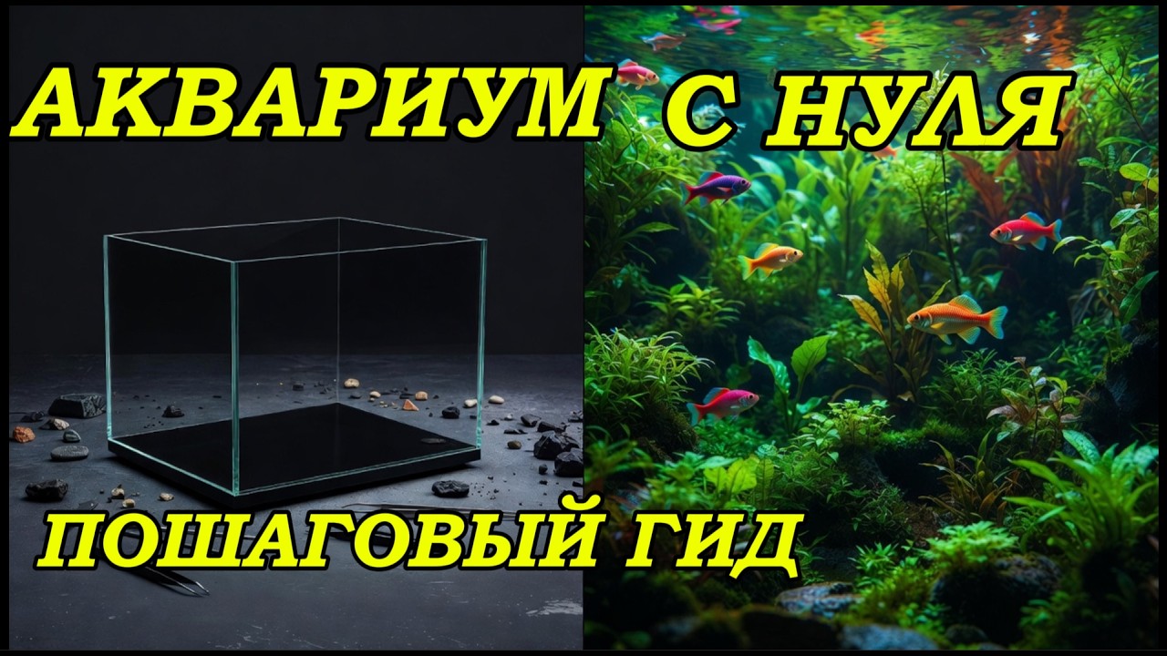 Аквариум С НУЛЯ за 9 минут: Секреты идеального запуска! 🌿