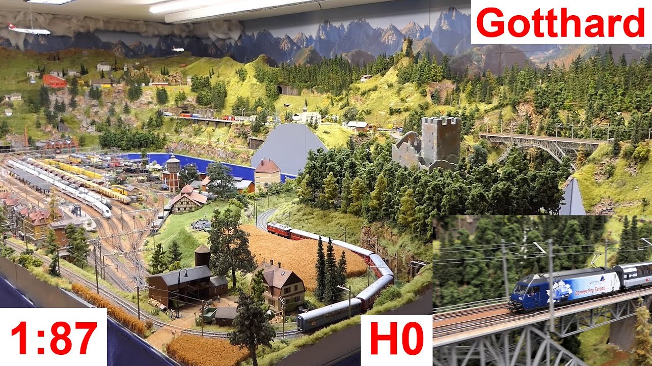 H0-Modellbahn-Traum-Anlage Schweizer Berge Märklin 1:87 – Gotthard-Bahn-Strecke Erstfeld Wassen