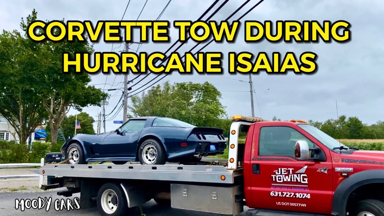Towing a Corvette During Hurricane Isaias