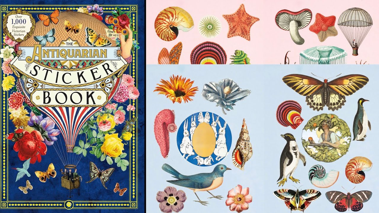 Vintage Stickers! - Antiquarian Sticker Book - The Best Sticker Book I've Ever Seen | Sugar Hiccups