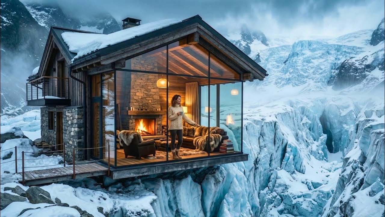 Turning a Research Hut Into a Luxury Winter Home (ASMR) 