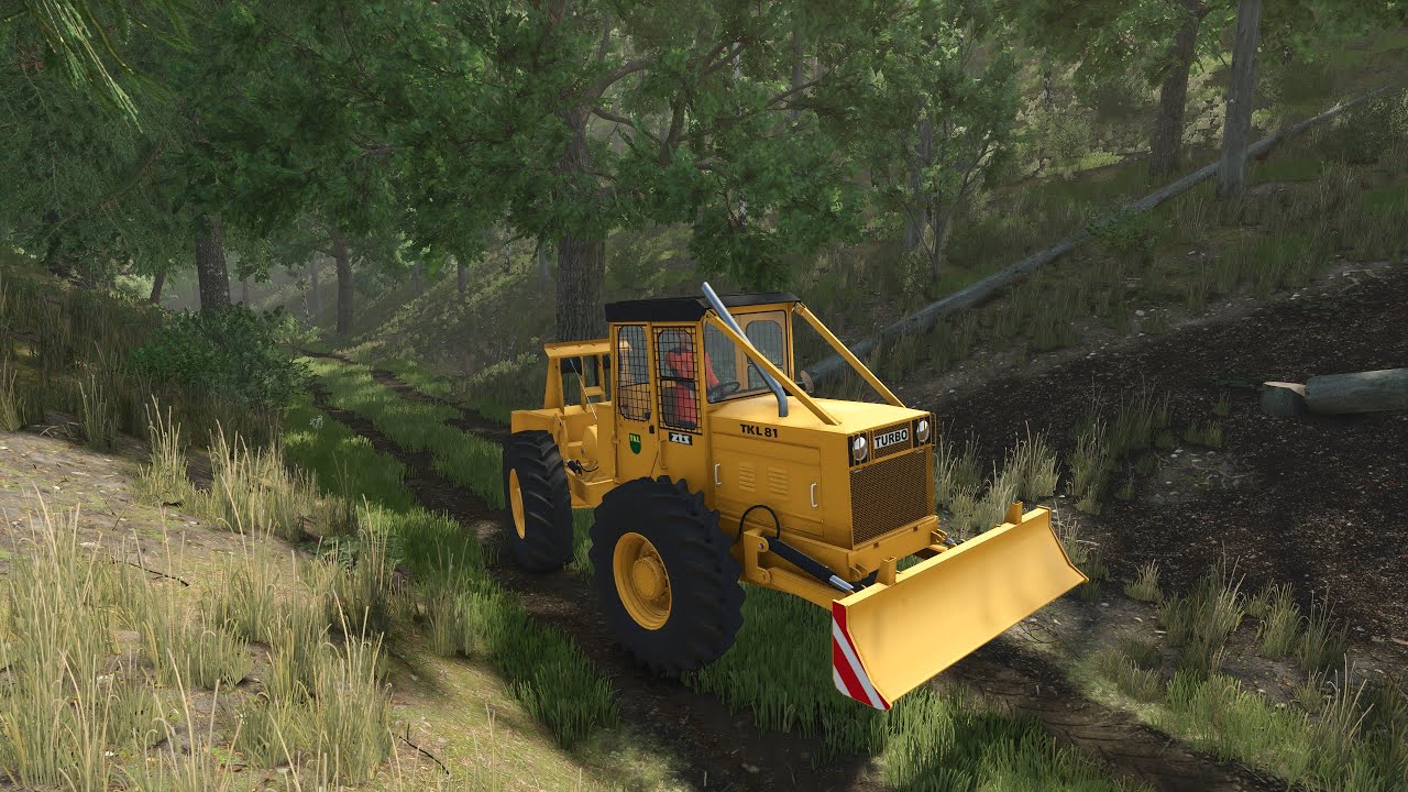 Farming simulator 25 // LKT 81 Turbo // ťažba bukov (asi som jej trochu naložil)