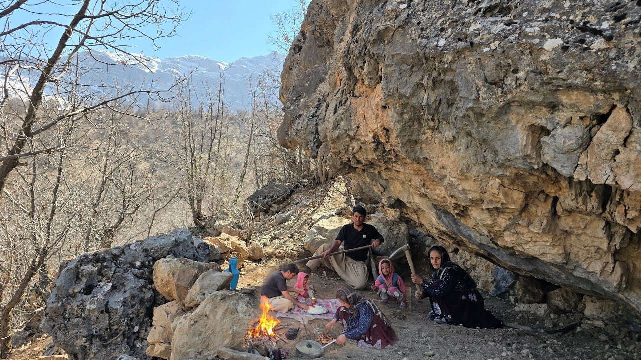 Жизнь в пещерах в горах 🏔️ | Восстановление пещеры для выживания в дикой природе 🔥