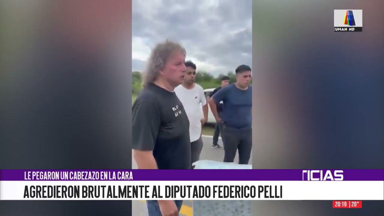 Agresi&oacute;n al Diputado Federico Pelli: le dieron un cabezazo en la cara