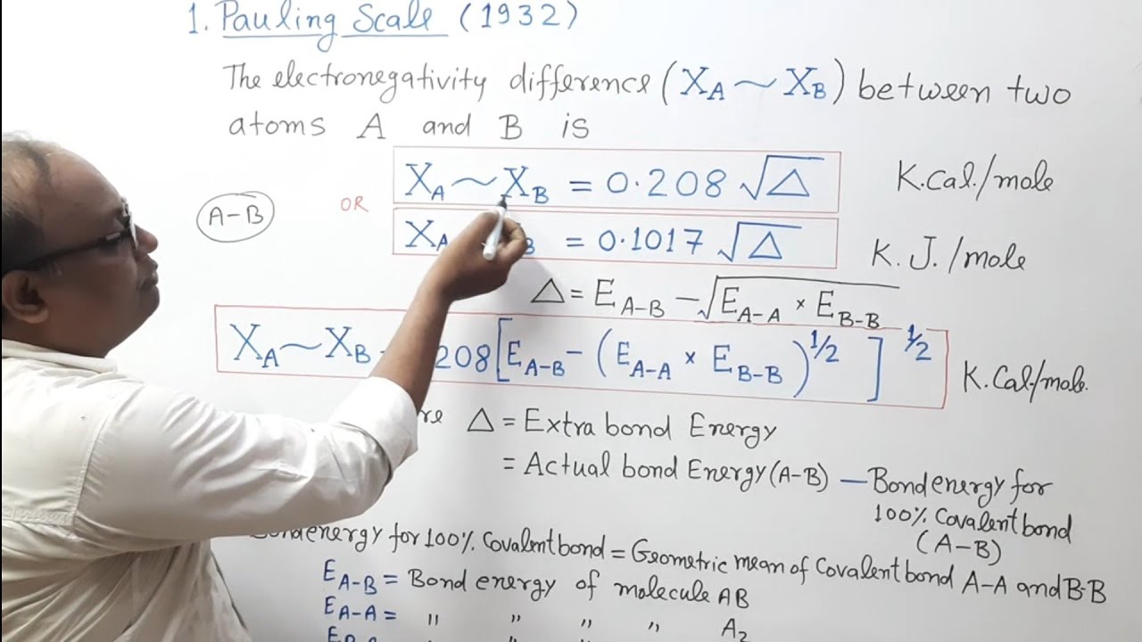Periodic table Part 8|Electronegativity Lec.1|Pauling scale|EXPERTबोर्ड|chemistry by mr vp singh sir
