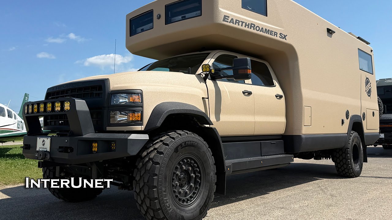 $1.2M EarthRoamer SX AWD Chevrolet 6500 Luxury Off-Road Performance Motorhome