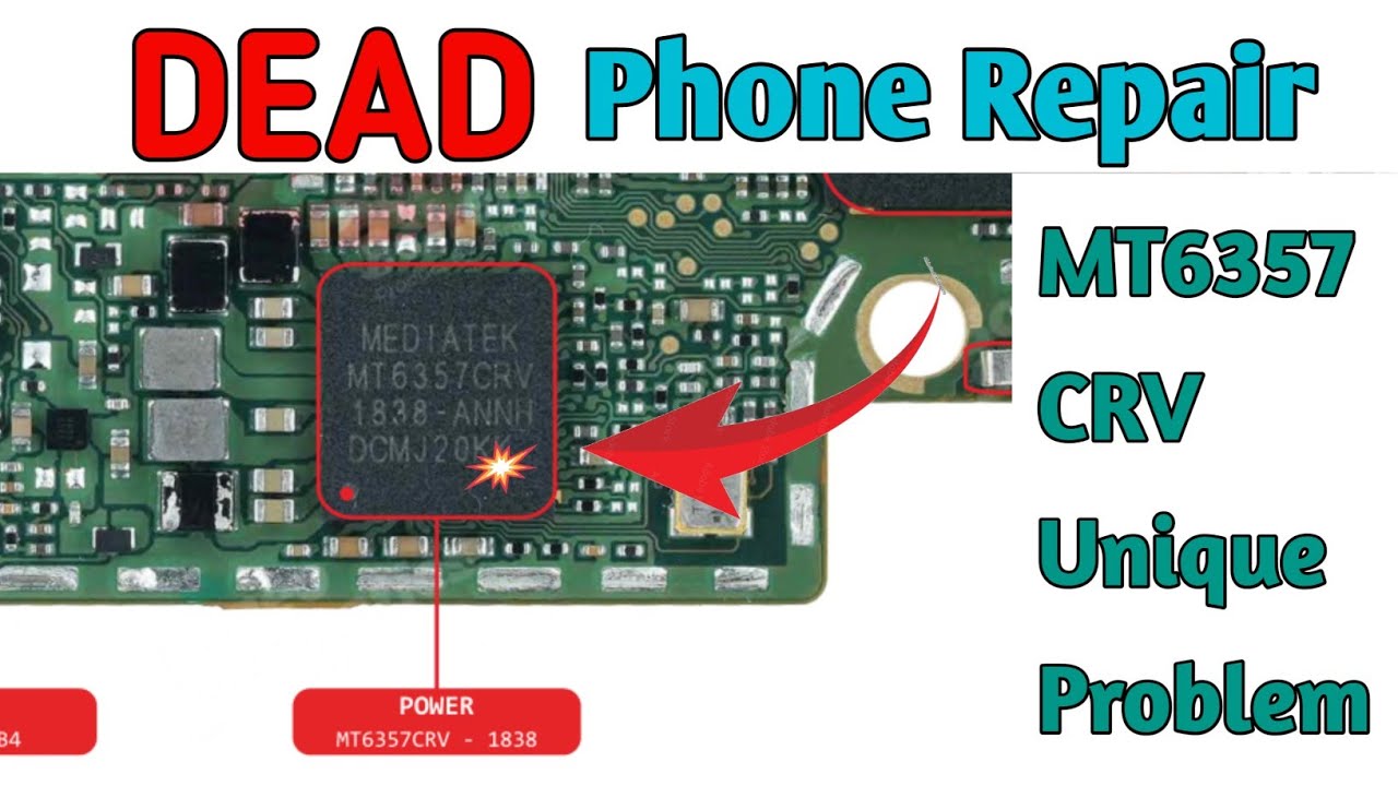 Dead phone repair||Mt6357crv dead solution||Mt6357crv power ic heating problem
