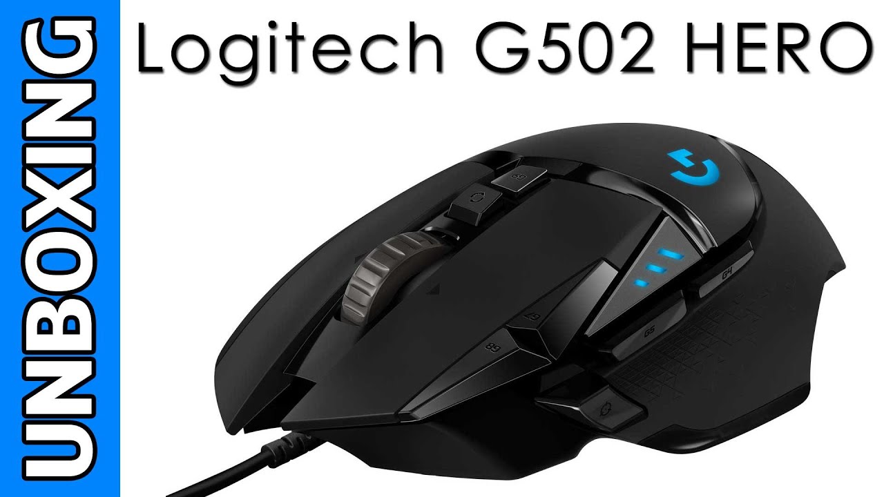 Logitech G502 HERO Wired Gaming Mouse Unboxing