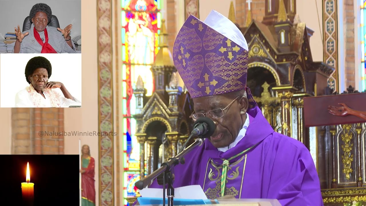 Final Prayers for the Late Namirembe Bitamazire at Lubaga Cathedral.