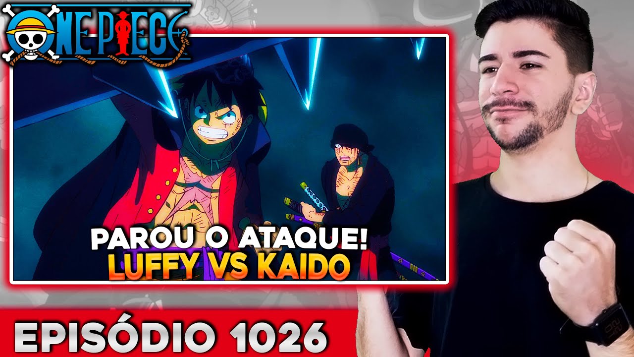 (LUFFY VS KAIDO - LUFFY FAZ KAIDO RECUAR E BIG MOM FOI JOGADA NO MAR!) - EPISÓDIO 1026 - REACT