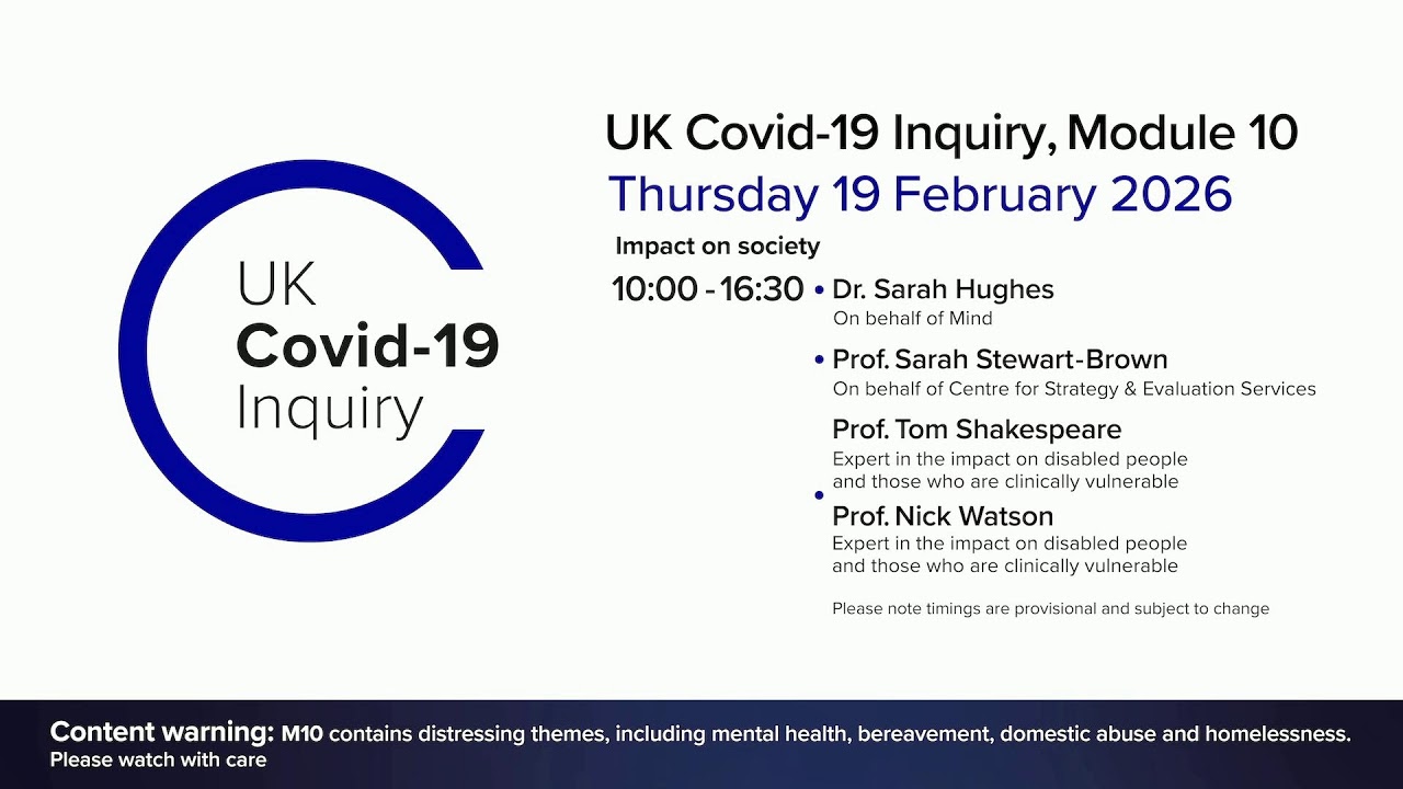 UK Covid-19 Inquiry Live Stream