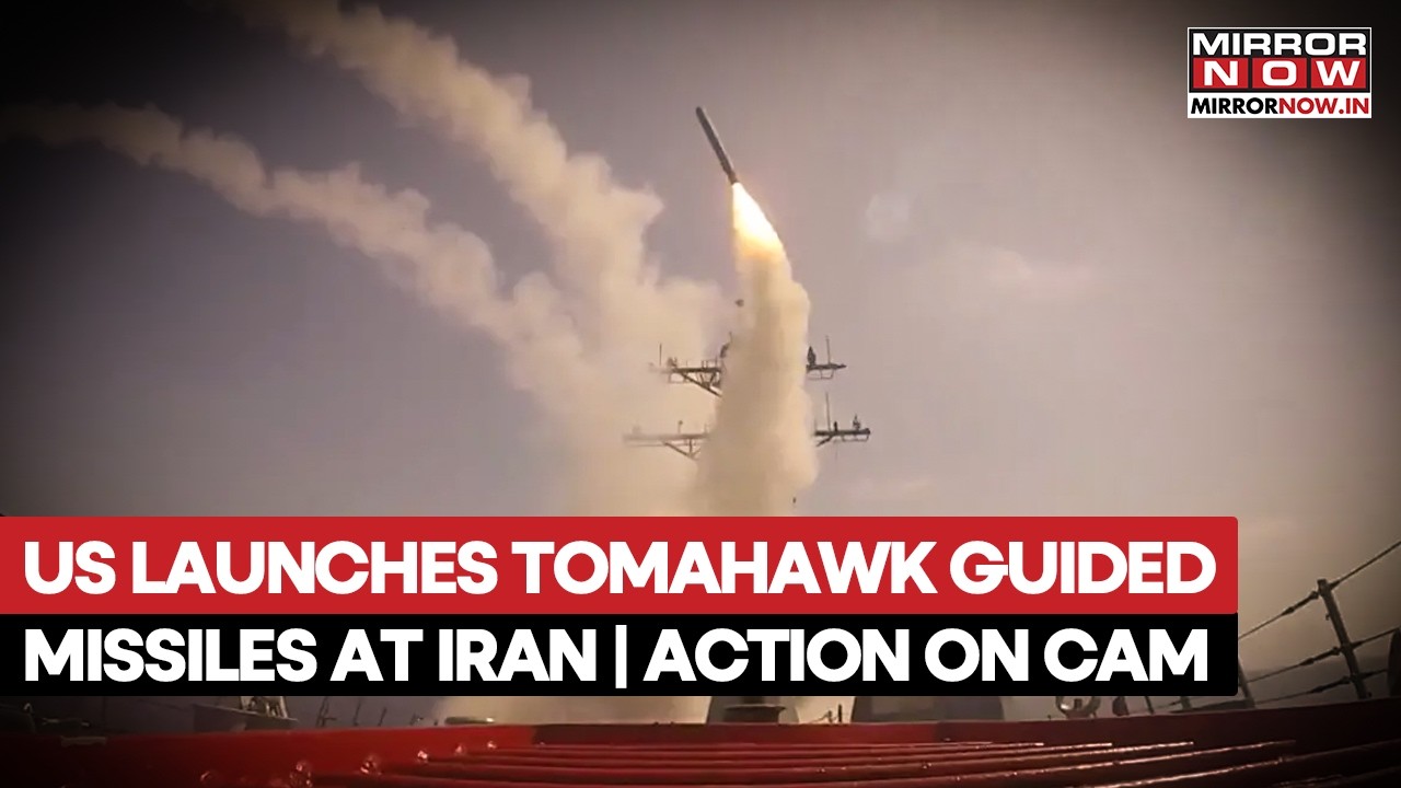 US Launches Tomahawk Guided Missiles Towards Iran Amid Escalated Tensions | Watch Action On Cam
