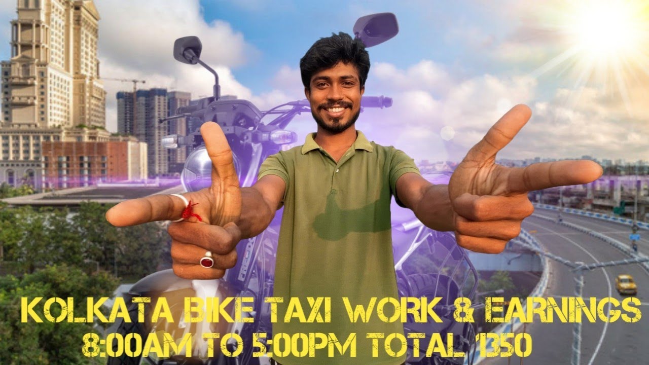 Kolkata bike taxi work & earning 04/10/25