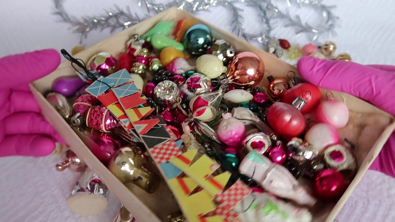 🎄Елочные украшения для елки малютка / старинные eлочные игрушки СССР / винтажные