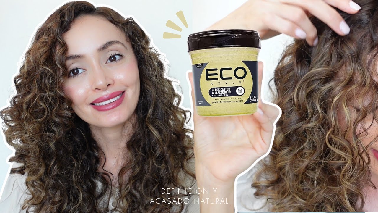 Probando Eco Style Gel Black Castor and Flaxseed Oil  | Reseña