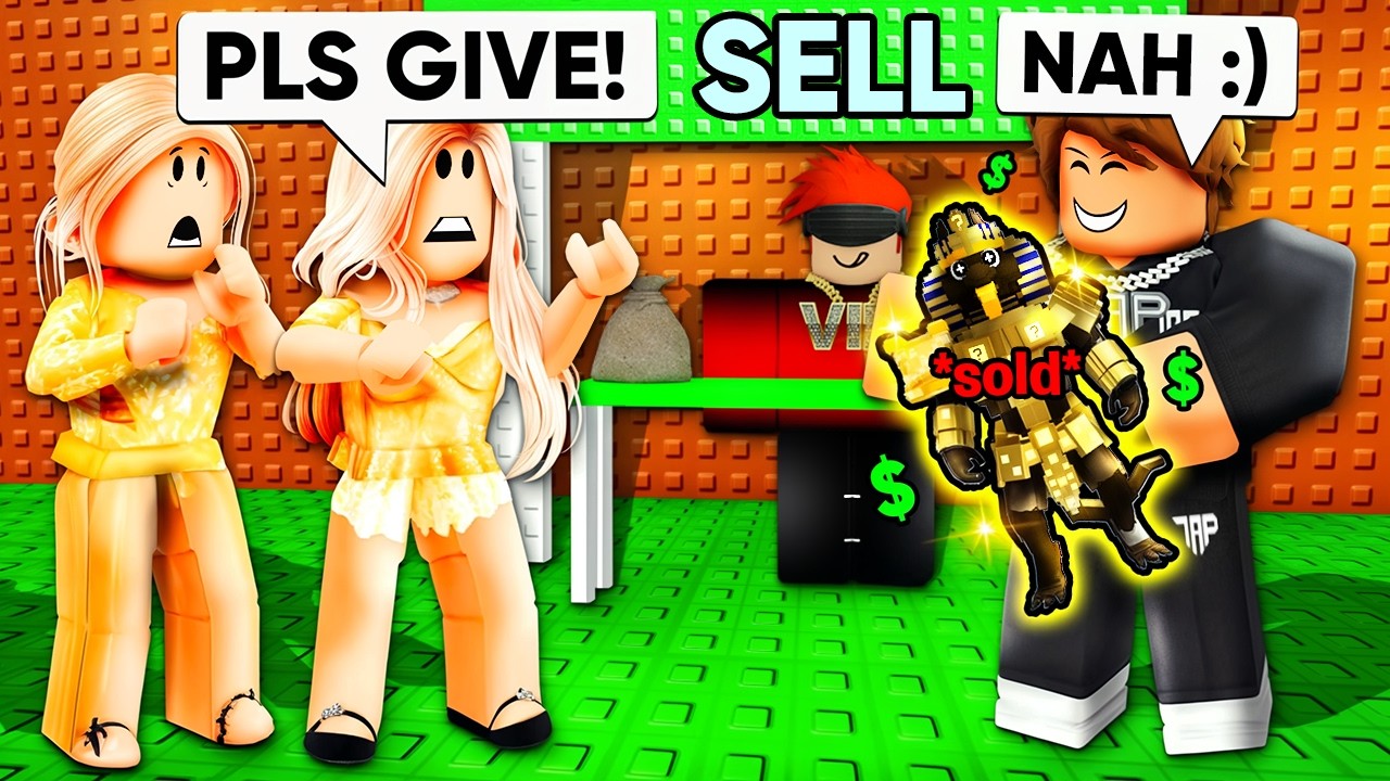 Selling INFINITY BRAINROTS Infront of GOLD DIGGERS..