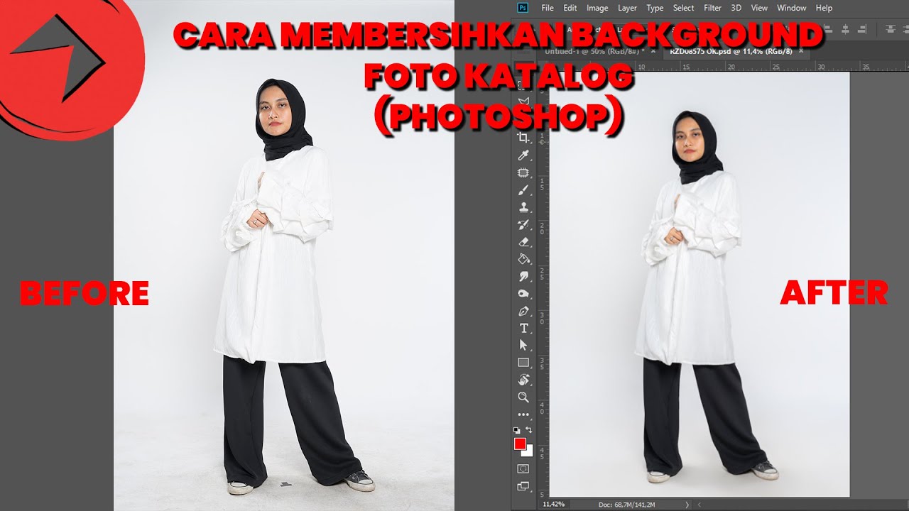 #279 CARA MEMBERSIHKAN BACKGROUND FOTO KATALOG