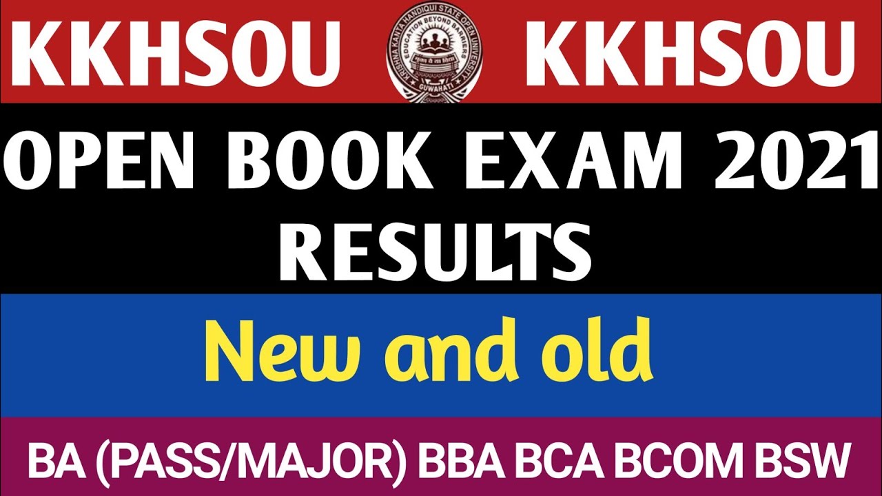 Kkhsou 1st sem results declared today || open book exam 2021 results declared today