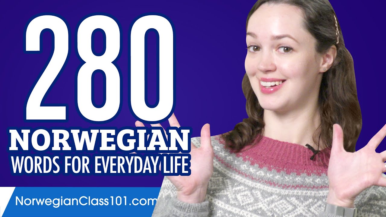 280 Norwegian Words for Everyday Life - Basic Vocabulary #14