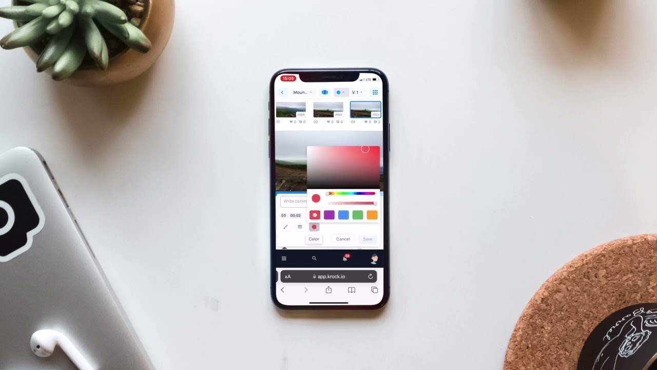 Krock.io  - Video Annotation on Mobile device
