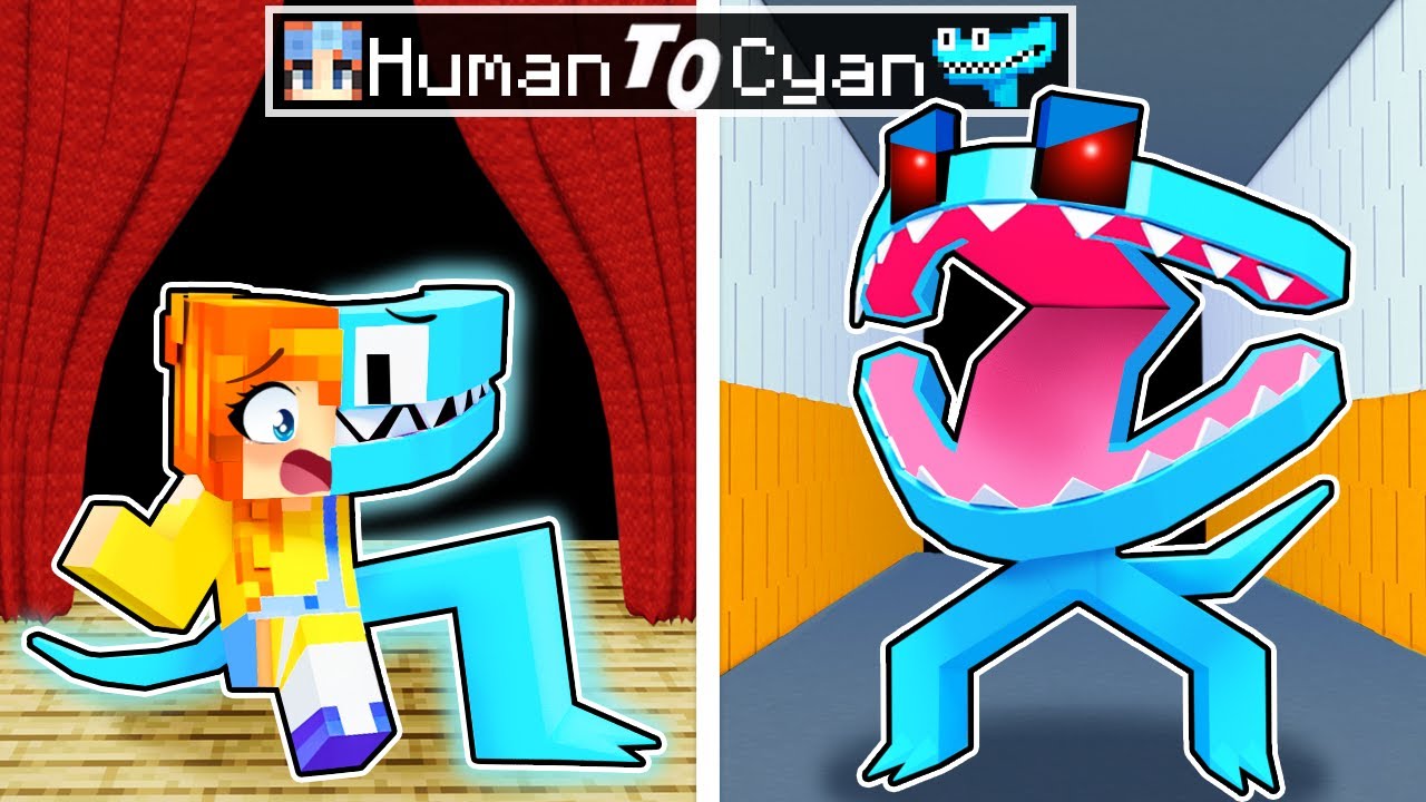 From HUMAN to CYAN RAINBOW FRIEND!