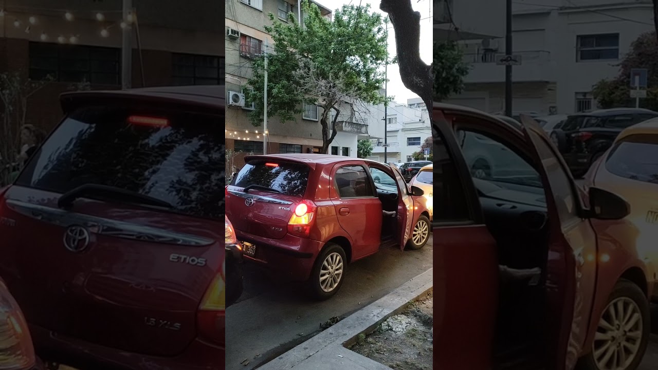 Old woman's parking skills