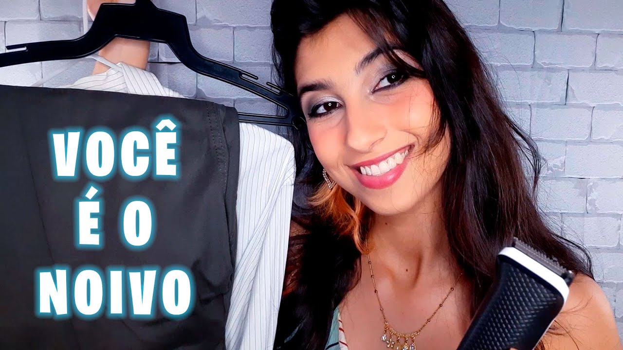 ASMR VOCÊ É O NOIVO! 🤵🏻‍♂ | Te arrumando para o seu casamento! | Roleplay português