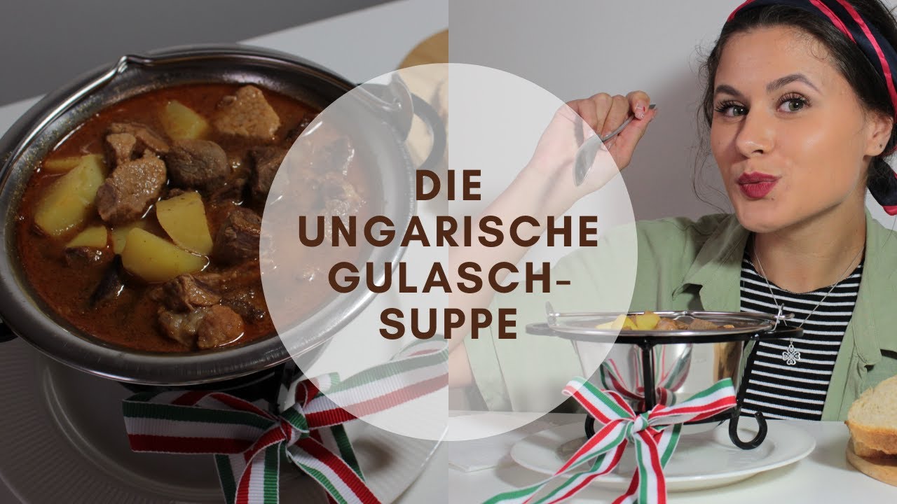Traditionell Ungarische Gulasch-Suppe aus der Ungarischen K&uuml;che