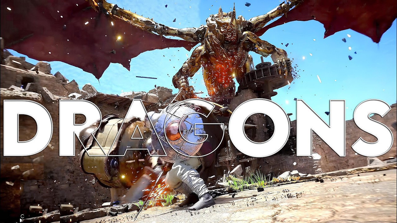 Crimson Desert - Golden Dragon Boss Fight