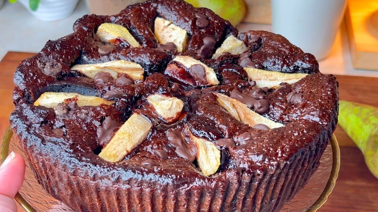 Исключительный шоколадно-грушевый торт. Он тает во рту! Фадж-торт 🍰